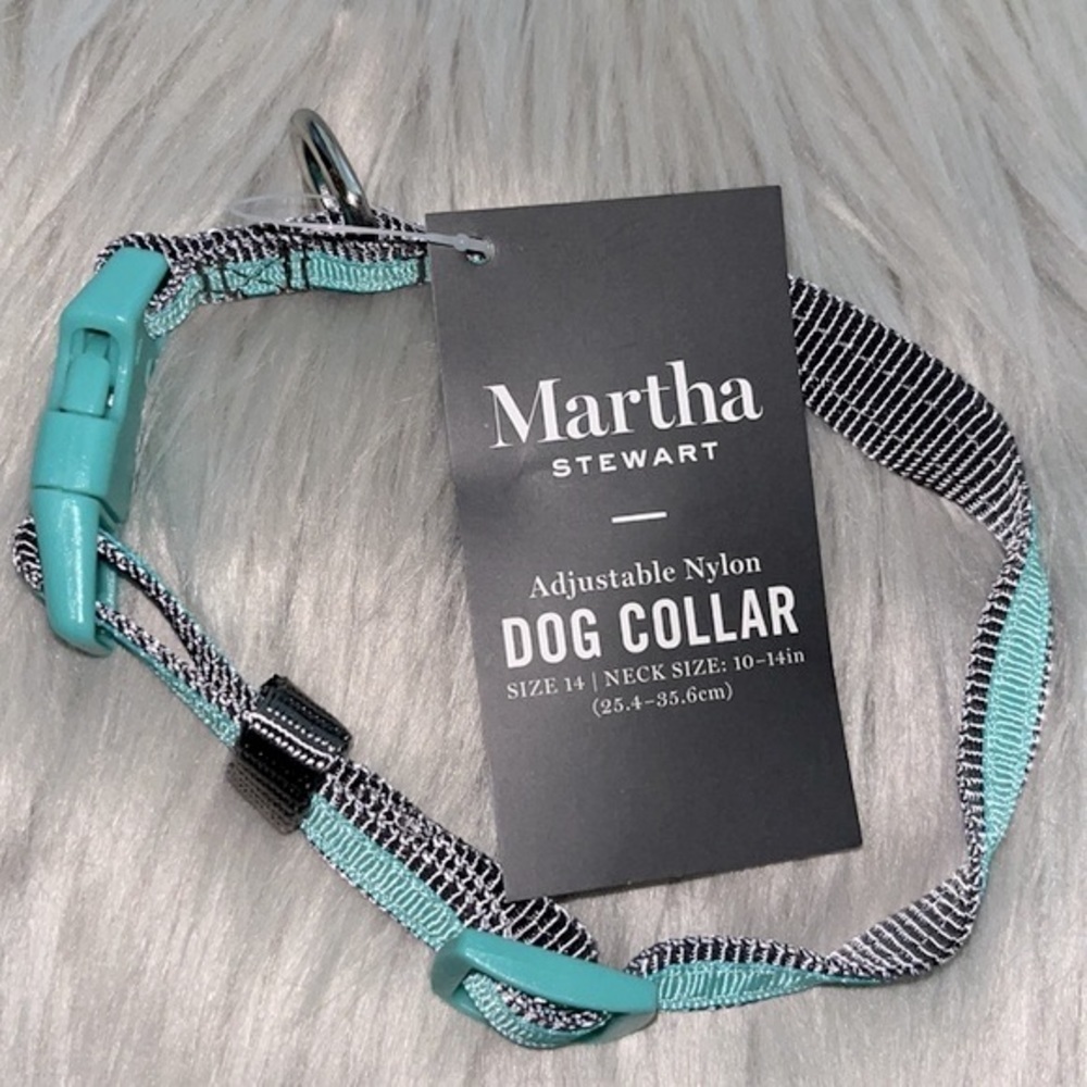 Martha Stewart Adjustable Nylon Dog Collar